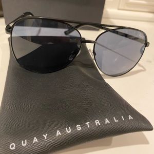 Quay Australia Oversized Aviator Sunglasses